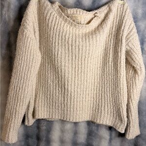 Elegant Cream Knit Sweater